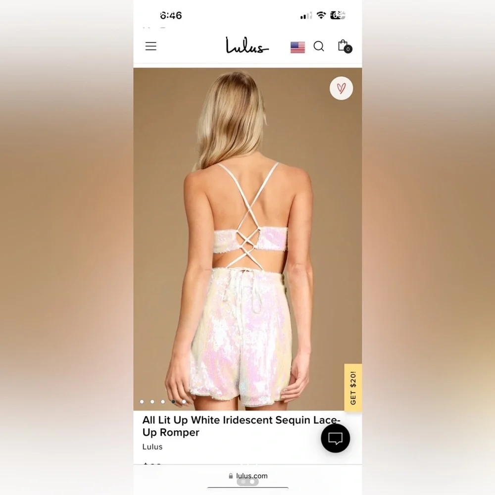 Lulu’s Iridescent Romper - Picture 2 of 2